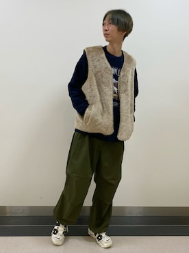 「GU（ジーユー）のアイテム」を使った、𝑺𝑯𝑶𝑻𝑨さん（メンズ・184cm）の夏コーディネート