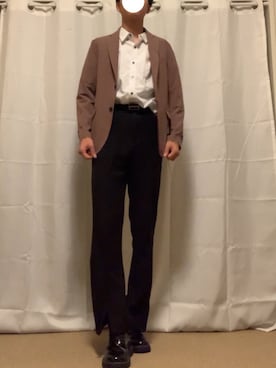 「アイテム（ナイロンジャケット、ブラウン系）」を使った、すけさん（メンズ・177cm）の秋コーディネート