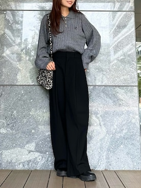 「アイテム（ブーツ）」を使った、Marielさん（レディース・149cm）の秋コーディネート