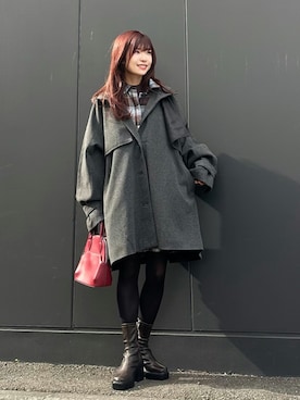 「アイテム（トレンチコート）」を使った、Marielさん（レディース・149cm）の秋コーディネート