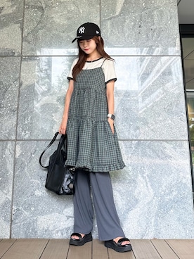 「アイテム（シューズ）」を使った、Marielさん（レディース・149cm）の夏コーディネート