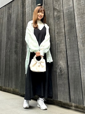 「春服デビュー宣言」｜「アイテム（ハンドバッグ）」を使った、Marielさん（レディース・149cm）の春コーディネート