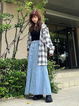 「アイテム（ブーツ）」を使った、Marielさん（レディース・149cm）の夏コーディネート
