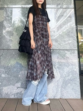 「アイテム（パンツ）」を使った、Marielさん（レディース・149cm）の夏コーディネート