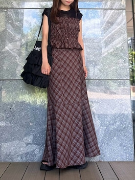 「アイテム（ワンピース/ドレス）」を使った、Marielさん（レディース・149cm）の夏コーディネート