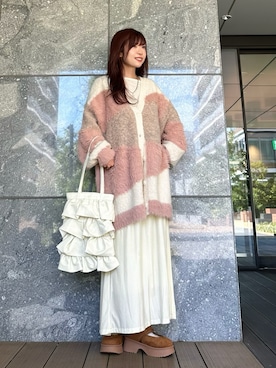 「アイテム（スカート）」を使った、Marielさん（レディース・149cm）の秋コーディネート