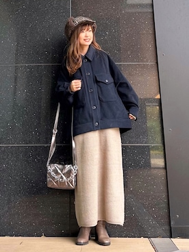 「mil（ミル）のアイテム」を使った、Marielさん（レディース・149cm）の秋コーディネート