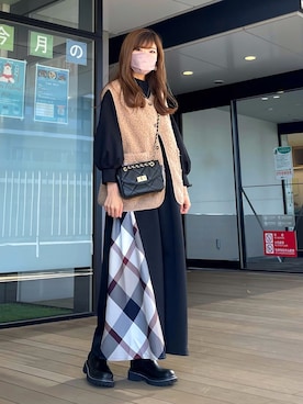 「cbクレストブリッジ」｜Marielさん（レディース・149cm）の冬コーディネート