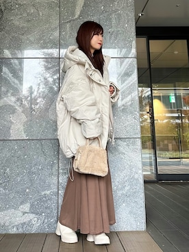 「アイテム（スカート）」を使った、Marielさん（レディース・149cm）の秋コーディネート