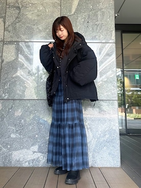 「アイテム（ブーツ）」を使った、Marielさん（レディース・149cm）の秋コーディネート