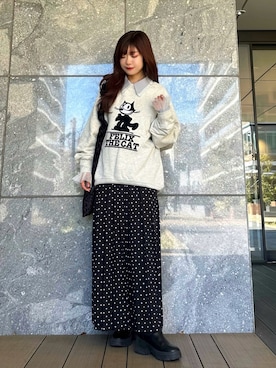 Marielさん（レディース・149cm）の冬コーディネート