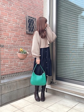 「JUSGLITTY（ジャスグリッティー）のアイテム（ワンピース/ドレス）」を使った、Marielさん（レディース・149cm）の冬コーディネート