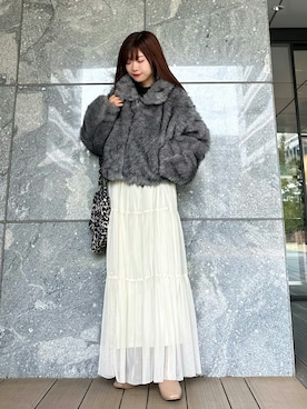 「アイテム（ブーツ）」を使った、Marielさん（レディース・149cm）の秋コーディネート