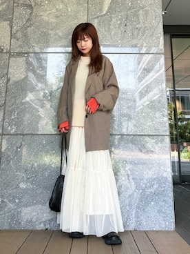 「アイテム（テーラードジャケット）」を使った、Marielさん（レディース・149cm）の夏コーディネート
