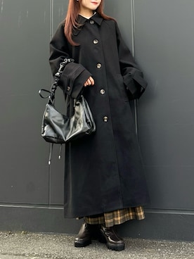 「tiptop」｜「アイテム（スカート）」を使った、Marielさん（レディース・149cm）の冬コーディネート