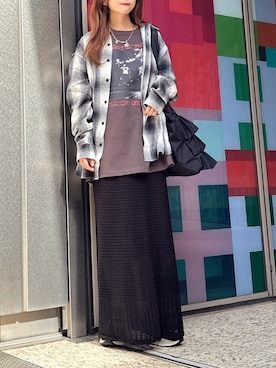 「アイテム（スリッポン）」を使った、Marielさん（レディース・149cm）の秋コーディネート