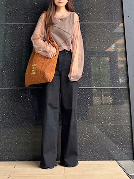 「something_jean」｜Marielさん（レディース・149cm）の秋コーディネート
