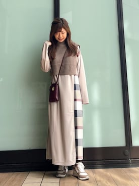 「cbクレストブリッジ」｜Marielさん（レディース・149cm）の秋コーディネート