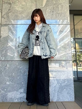 「HARE（ハレ）のアイテム」を使った、Marielさん（レディース・149cm）の冬コーディネート