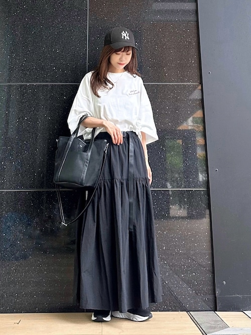 G/FORE レディースMセット トップス×スカート×帽子付✨まとめ割OK ジュノア JUNOAH ハイウエストフロントジップコルセットフレアスカート