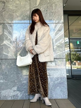 「ikka（イッカ）のアイテム」を使った、Marielさん（レディース・149cm）の冬コーディネート