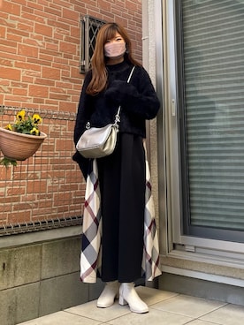 「cbクレストブリッジ」｜Marielさん（レディース・149cm）の冬コーディネート
