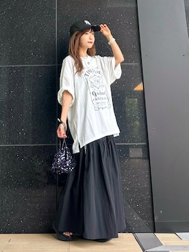 「スターティングオーバー」｜「アイテム（キャップ）」を使った、Marielさん（レディース・149cm）の夏コーディネート