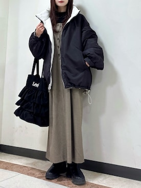 「アイテム（ワンピース）」を使った、Marielさん（レディース・149cm）の冬コーディネート