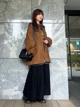 「アイテム（ジャケット/アウター）」を使った、Marielさん（レディース・149cm）の秋コーディネート