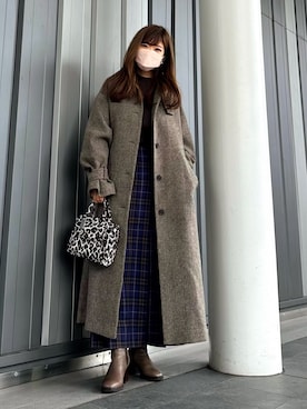 「VIS（ビス）のアイテム（その他アウター）」を使った、Marielさん（レディース・149cm）の冬コーディネート