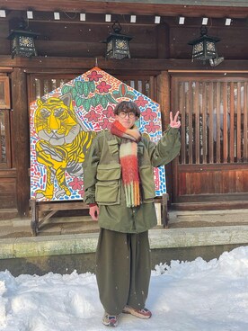 「新年一発目」｜「アイテム（その他）」を使った、まさやさん（メンズ・174cm）の冬コーディネート