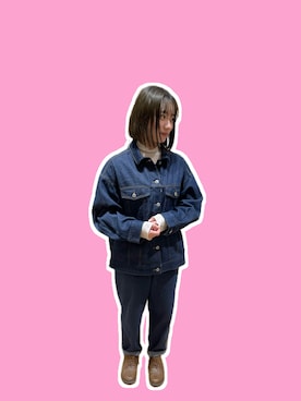 「ehka sopo（エヘカソポ）のアイテム（デニムジャケット）」を使った、ゆきのさん（レディース・158cm）の春コーディネート