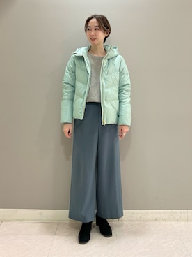「カラーコート」｜「アイテム（その他）」を使った、mitsukiさん（レディース・161cm）の冬コーディネート