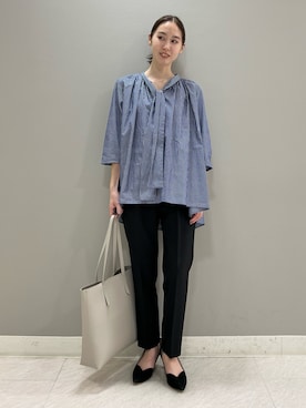 「アイテム（ルームウェア、ブラック系）」を使った、mitsukiさん（レディース・161cm）の秋コーディネート