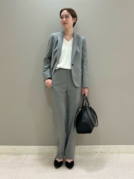 「アイテム（シャツ/ブラウス）」を使った、mitsukiさん（レディース・161cm）の冬コーディネート