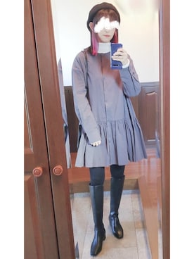 「cocaコーデ」｜「アイテム（ハンチング/ベレー帽）」を使った、nonnnn131さん（レディース・160cm）の冬コーディネート