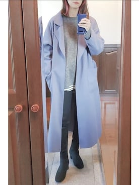 「coca（coca）（コカ）のアイテム（その他アウター）」を使った、nonnnn131さん（レディース・160cm）の冬コーディネート