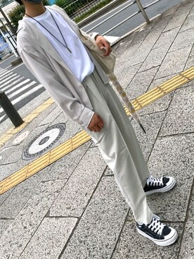 「アイテム（ジャケット/アウター）」を使った、una196202さん（メンズ・174cm・10代）の秋コーディネート