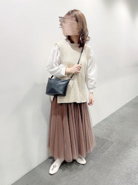 「a.g.plus（エージープラス）のアイテム」を使った、gomashio15さん（レディース・158cm）の春コーディネート