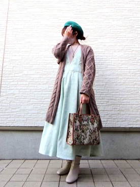 「WILL BE（ウィルビー）のアイテム」を使った、ぷちぃく✼さん（レディース・152cm）の冬コーディネート