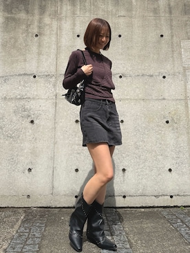 「スカパン」｜みぃ ( MEMECLE )さん（レディース・158cm）の春コーディネート