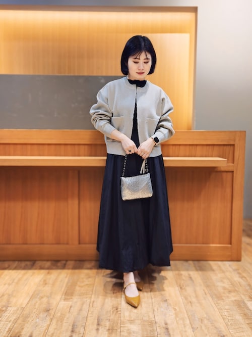 abahouse mavie ブルゾン アウター ラメプレーティングブルゾン