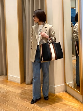 森まどかさん（レディース・153cm）の冬コーディネート