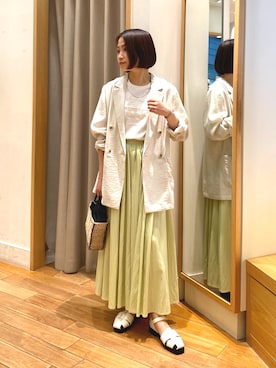 森まどかさん（レディース・153cm）の春コーディネート