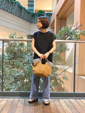 森まどかさん（レディース・153cm）の夏コーディネート