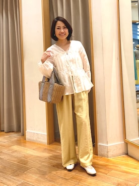 森まどかさん（レディース・153cm）の春コーディネート