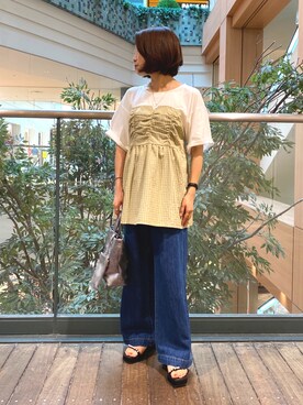 森まどかさん（レディース・153cm）の夏コーディネート