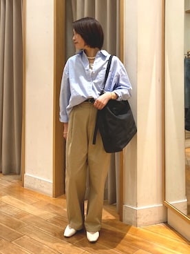 森まどかさん（レディース・153cm）の冬コーディネート