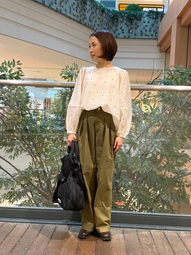 森まどかさん（レディース・153cm）の秋コーディネート