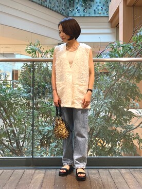 森まどかさん（レディース・153cm）の夏コーディネート